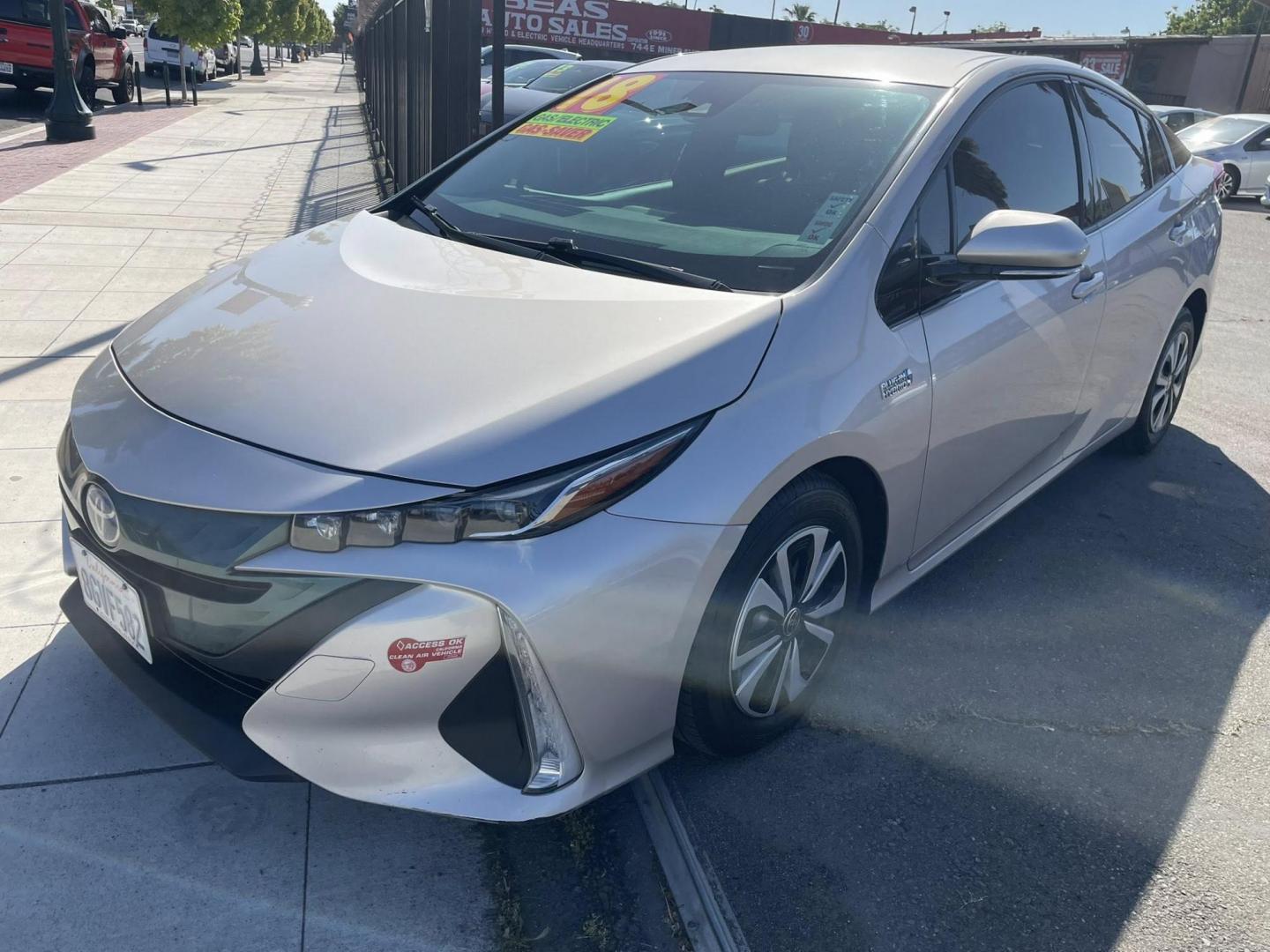 2018 Toyota Prius Prime Premium (JTDKARFP1J3) with an 1.8L L4 DOHC 16V HYBRID engine, CVT transmission, located at 744 E Miner Ave, Stockton, CA, 95202, (209) 944-5770, 37.956863, -121.282082 - Photo#3