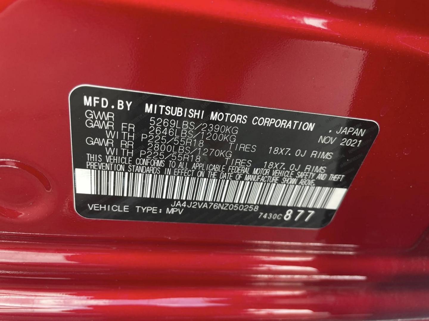 2022 Mitsubishi Outlander PHEV SEL (JA4J2VA76NZ) with an 2.0L L4 DOHC 16V HYBRID engine, 1A transmission, located at 744 E Miner Ave, Stockton, CA, 95202, (209) 944-5770, 37.956863, -121.282082 - Photo#9