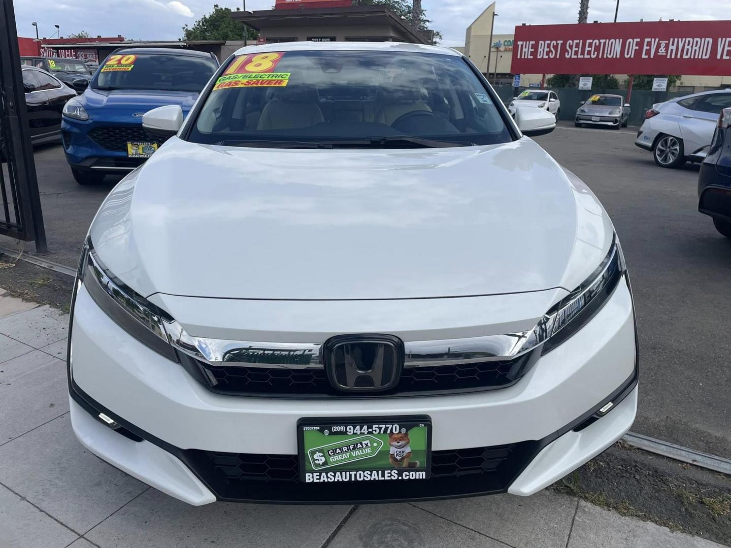 2018 Honda Clarity Touring Plug-In Hybrid (JHMZC5F31JC) with an 1.5L L4 DOHC 16V HYBRID engine, CVT transmission, located at 744 E Miner Ave, Stockton, CA, 95202, (209) 944-5770, 37.956863, -121.282082 - PLUS TAXES AND FEES NO CHARGER AVAILABLE - Photo#2