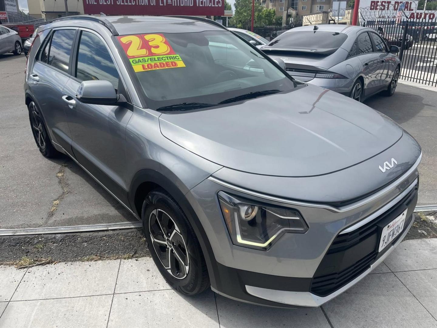 2023 Kia Niro EX (KNDCS3LFXP5) with an 1.6L L4 DOHC 16V HYBRID engine, 6A transmission, located at 744 E Miner Ave, Stockton, CA, 95202, (209) 944-5770, 37.956863, -121.282082 - PLUS TAXES AND FEES NO CHARGER AVAILABLE - Photo#1