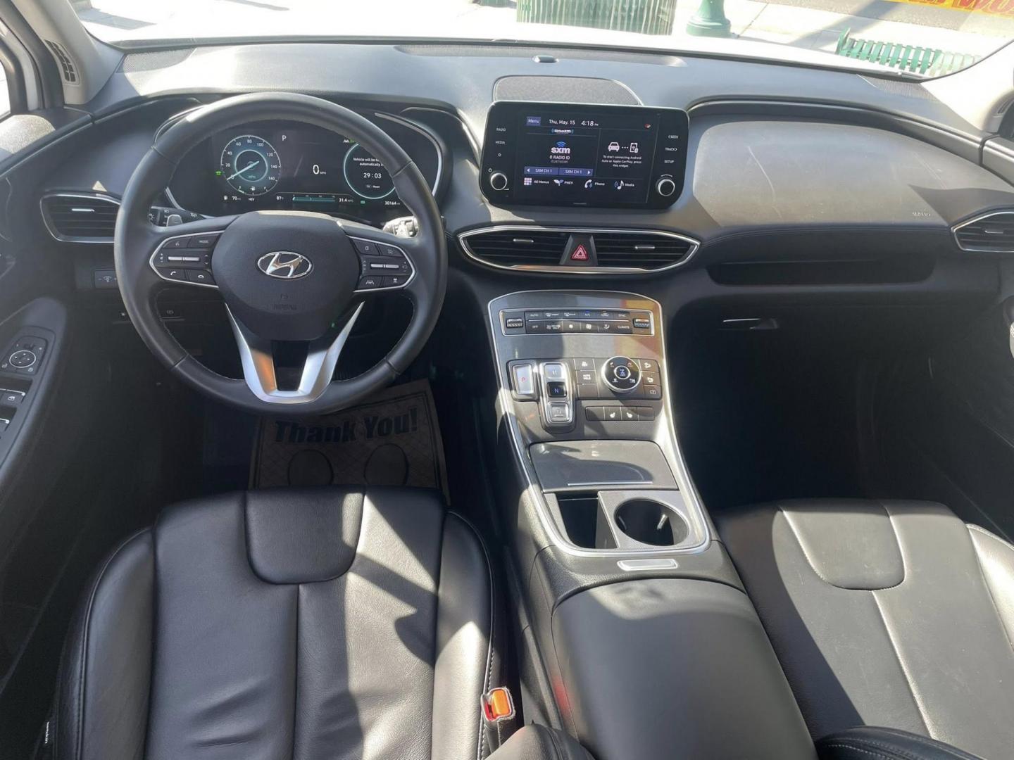 2022 WHITE Hyundai Santa Fe Plug-In Hybrid SEL (KM8S6DA23NU) with an 1.6L L4 DOHC 16V HYBRID engine, 6A transmission, located at 744 E Miner Ave, Stockton, CA, 95202, (209) 944-5770, 37.956863, -121.282082 - PLUS TAXES AND FEES NO CHARGER AVAILABLE - Photo#6