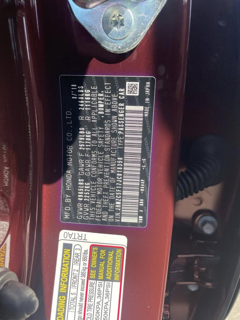 2018 Honda Clarity Plug-In Hybrid (JHMZC5F17JC) with an 1.5L L4 DOHC 16V HYBRID engine, CVT transmission, located at 744 E Miner Ave, Stockton, CA, 95202, (209) 944-5770, 37.956863, -121.282082 - PLUS TAXES AND FEES NO CHARGER AVAILABLE - Photo#10