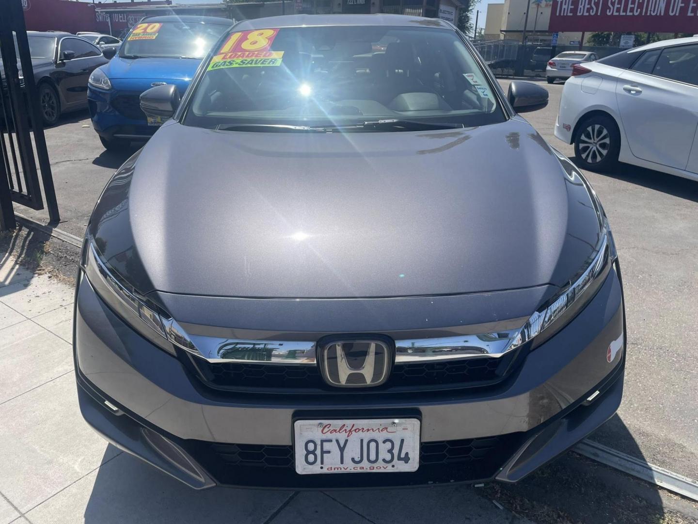 2018 DARK GRAY Honda Clarity Touring Plug-In Hybrid (JHMZC5F35JC) with an 1.5L L4 DOHC 16V HYBRID engine, CVT transmission, located at 744 E Miner Ave, Stockton, CA, 95202, (209) 944-5770, 37.956863, -121.282082 - PLUS TAXES AND FEES NO CHARGER AVAILABLE - Photo#2