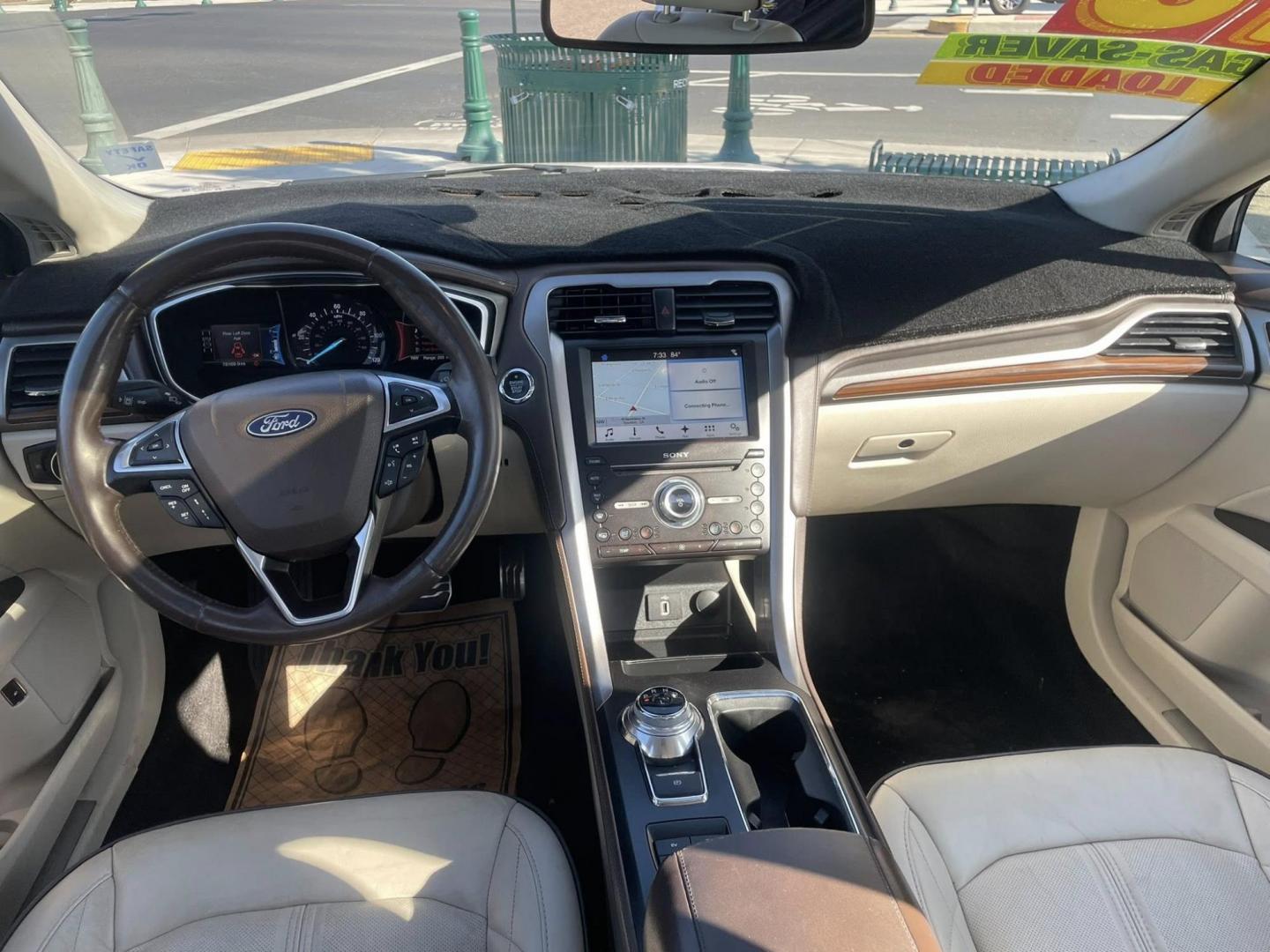 2018 WHITE Ford Fusion Energi Titanium (3FA6P0SU2JR) with an 2.0L L4 DOHC 16V HYBRID engine, CVT transmission, located at 744 E Miner Ave, Stockton, CA, 95202, (209) 944-5770, 37.956863, -121.282082 - PLUS TAXES AND FEES NO CHARGER AVAILABLE - Photo#8