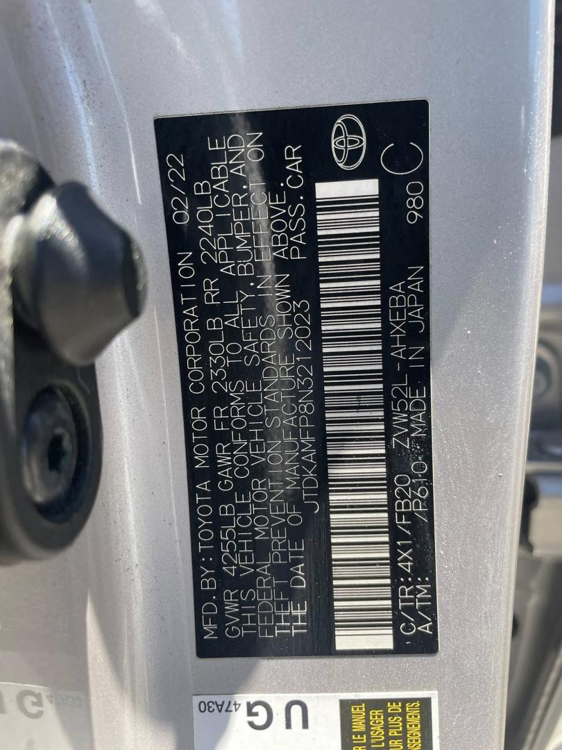 2022 Toyota Prius Prime LE (JTDKAMFP8N3) with an 1.8L L4 DOHC 16V HYBRID engine, CVT transmission, located at 744 E Miner Ave, Stockton, CA, 95202, (209) 944-5770, 37.956863, -121.282082 - Photo#11