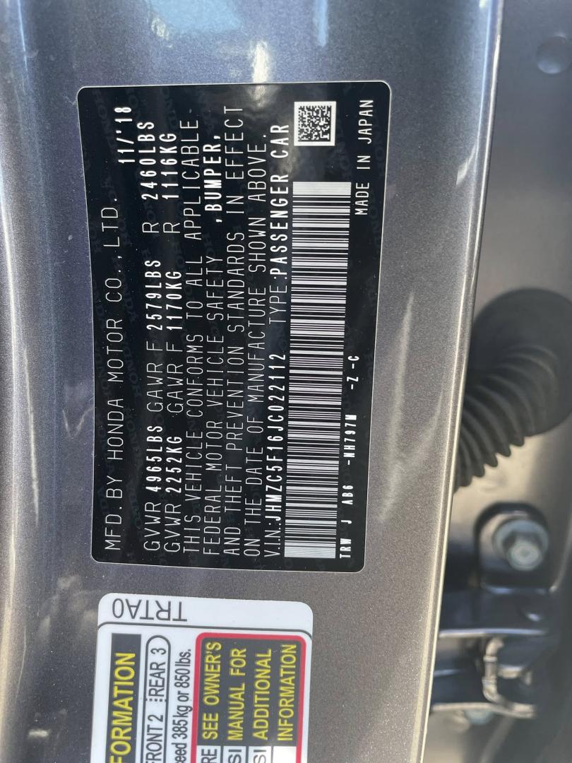 2018 Honda Clarity Plug-In Hybrid (JHMZC5F16JC) with an 1.5L L4 DOHC 16V HYBRID engine, CVT transmission, located at 744 E Miner Ave, Stockton, CA, 95202, (209) 944-5770, 37.956863, -121.282082 - PLUS TAXES AND FEES NO CHARGER AVAILABLE - Photo#9