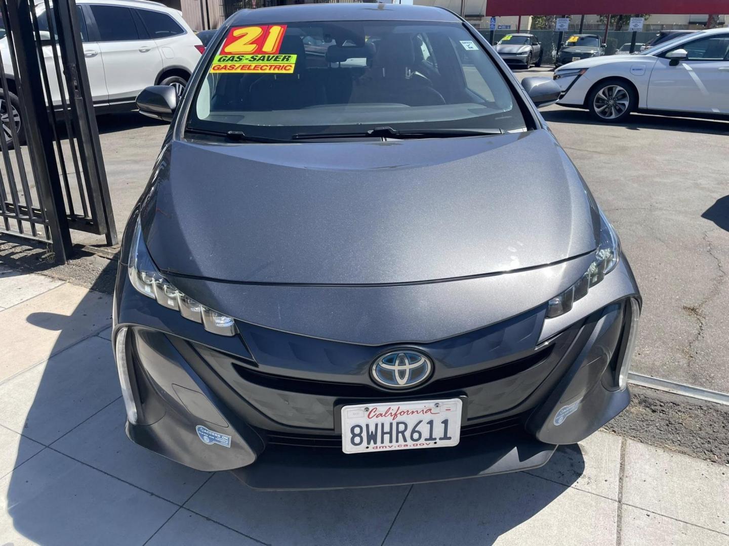 2021 Toyota Prius Prime LE (JTDKAMFP6M3) with an 1.8L L4 DOHC 16V HYBRID engine, CVT transmission, located at 744 E Miner Ave, Stockton, CA, 95202, (209) 944-5770, 37.956863, -121.282082 - PLUS TAXES AND FEES NO CHARGER AVAILABLE - Photo#2
