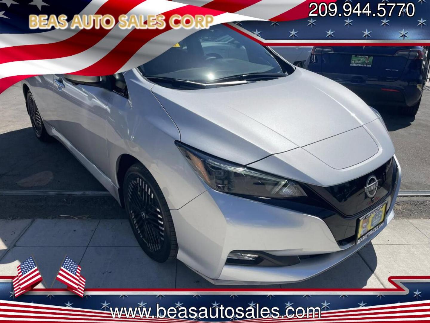 2023 Nissan LEAF SV (1N4CZ1CV6PC) with an ELECTRIC engine, CVT transmission, located at 744 E Miner Ave, Stockton, CA, 95202, (209) 944-5770, 37.956863, -121.282082- Photo#0