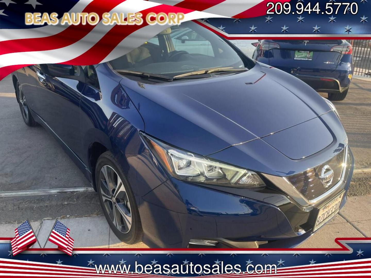 2022 Nissan LEAF SV (1N4BZ1CV7NC) with an ELECTRIC engine, CVT transmission, located at 744 E Miner Ave, Stockton, CA, 95202, (209) 944-5770, 37.956863, -121.282082 - PLUS TAXES AND FEES NO CHARGER AVAILABLE - Photo#0