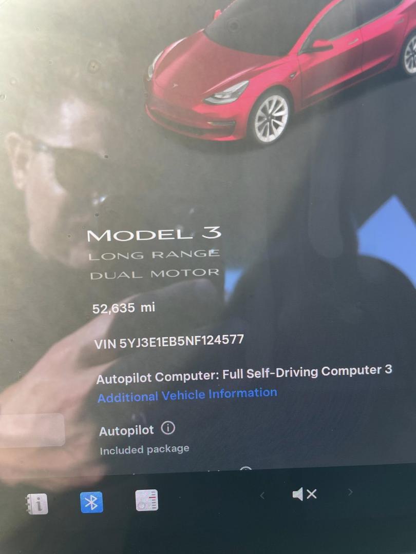 2022 Tesla Model 3 Long Range (5YJ3E1EB5NF) with an ELECTRIC engine, 1A transmission, located at 744 E Miner Ave, Stockton, CA, 95202, (209) 944-5770, 37.956863, -121.282082 - Photo#10
