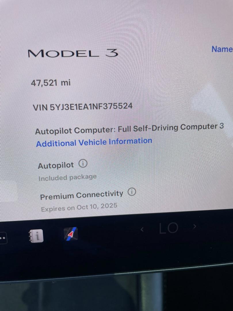 2022 Tesla Model 3 Standard Range Plus (5YJ3E1EA1NF) with an ELECTRIC engine, 1A transmission, located at 744 E Miner Ave, Stockton, CA, 95202, (209) 944-5770, 37.956863, -121.282082 - PLUS TAXES AND FEES NO CHARGER AVAILABLE - Photo#7