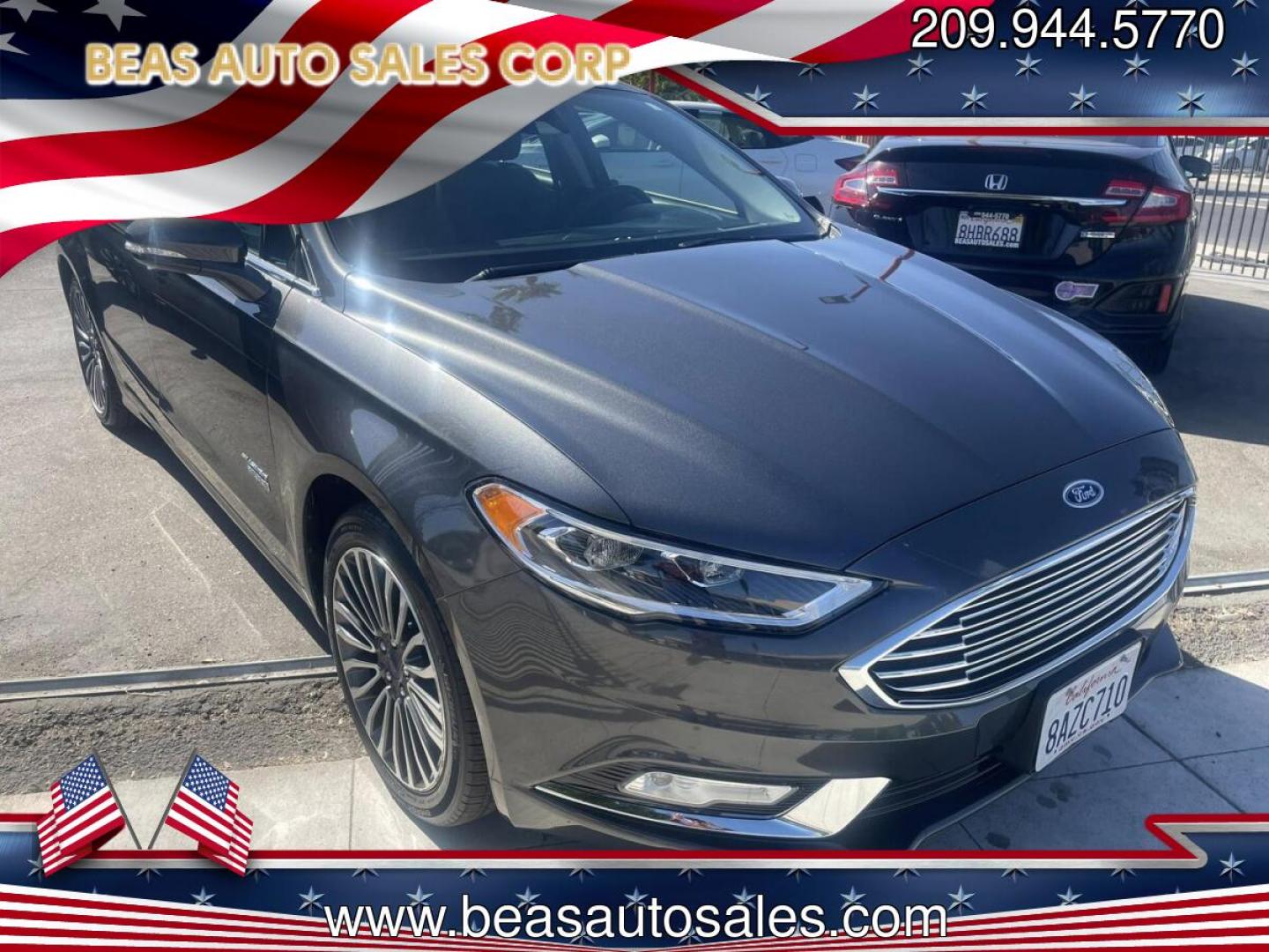 2018 Ford Fusion Energi Titanium (3FA6P0SU5JR) with an 2.0L L4 DOHC 16V HYBRID engine, CVT transmission, located at 744 E Miner Ave, Stockton, CA, 95202, (209) 944-5770, 37.956863, -121.282082- Photo#0