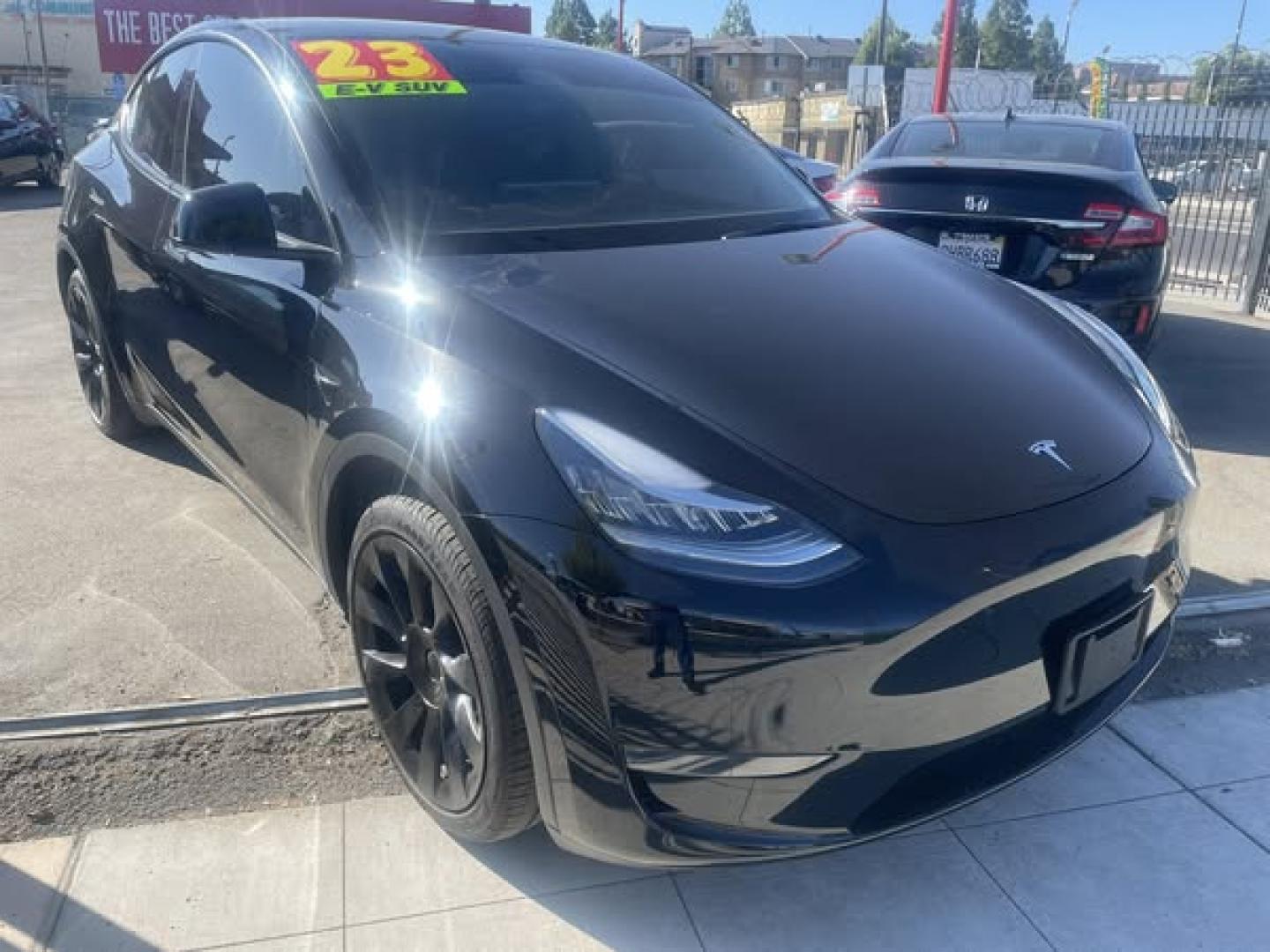 2023 Tesla Model Y Long Range (7SAYGDEE2PA) with an ELECTRIC engine, 1A transmission, located at 744 E Miner Ave, Stockton, CA, 95202, (209) 944-5770, 37.956863, -121.282082 - PLUS TAXES AND FEES NO CHARGER AVAILABLE - Photo#0