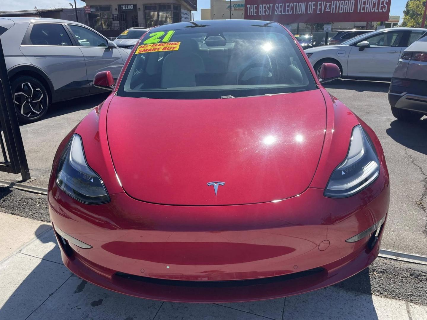 2021 Tesla Model 3 Standard Range Plus (5YJ3E1EA4MF) with an ELECTRIC engine, 1A transmission, located at 744 E Miner Ave, Stockton, CA, 95202, (209) 944-5770, 37.956863, -121.282082 - PLUS TAXES AND FEES NO CHARGER AVAILABLE - Photo#1
