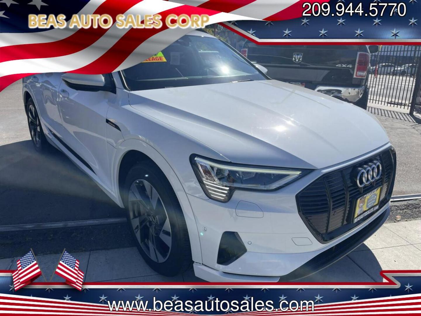 2021 Audi e-tron Progressiv (WA1AAAGE7MB) with an ELECTRIC engine, 1A transmission, located at 744 E Miner Ave, Stockton, CA, 95202, (209) 944-5770, 37.956863, -121.282082- Photo#0
