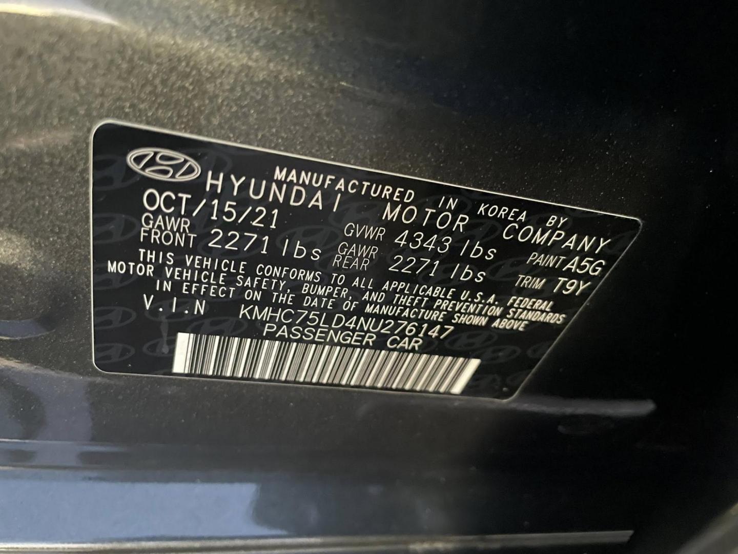 2022 Hyundai Ioniq Plug-In Hybrid SEL (KMHC75LD4NU) with an 1.6L L4 DOHC 16V HYBRID engine, 6A transmission, located at 744 E Miner Ave, Stockton, CA, 95202, (209) 944-5770, 37.956863, -121.282082 - Photo#8
