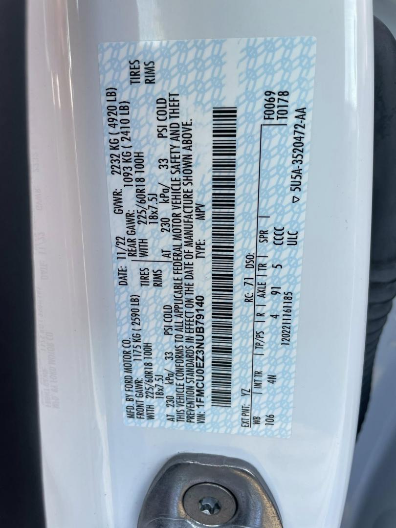 2022 Ford Escape Plug-in Hybrid SE (1FMCU0EZ3NU) with an 2.5L L4 DOHC 16V HYBRID engine, 6A transmission, located at 744 E Miner Ave, Stockton, CA, 95202, (209) 944-5770, 37.956863, -121.282082 - Photo#8
