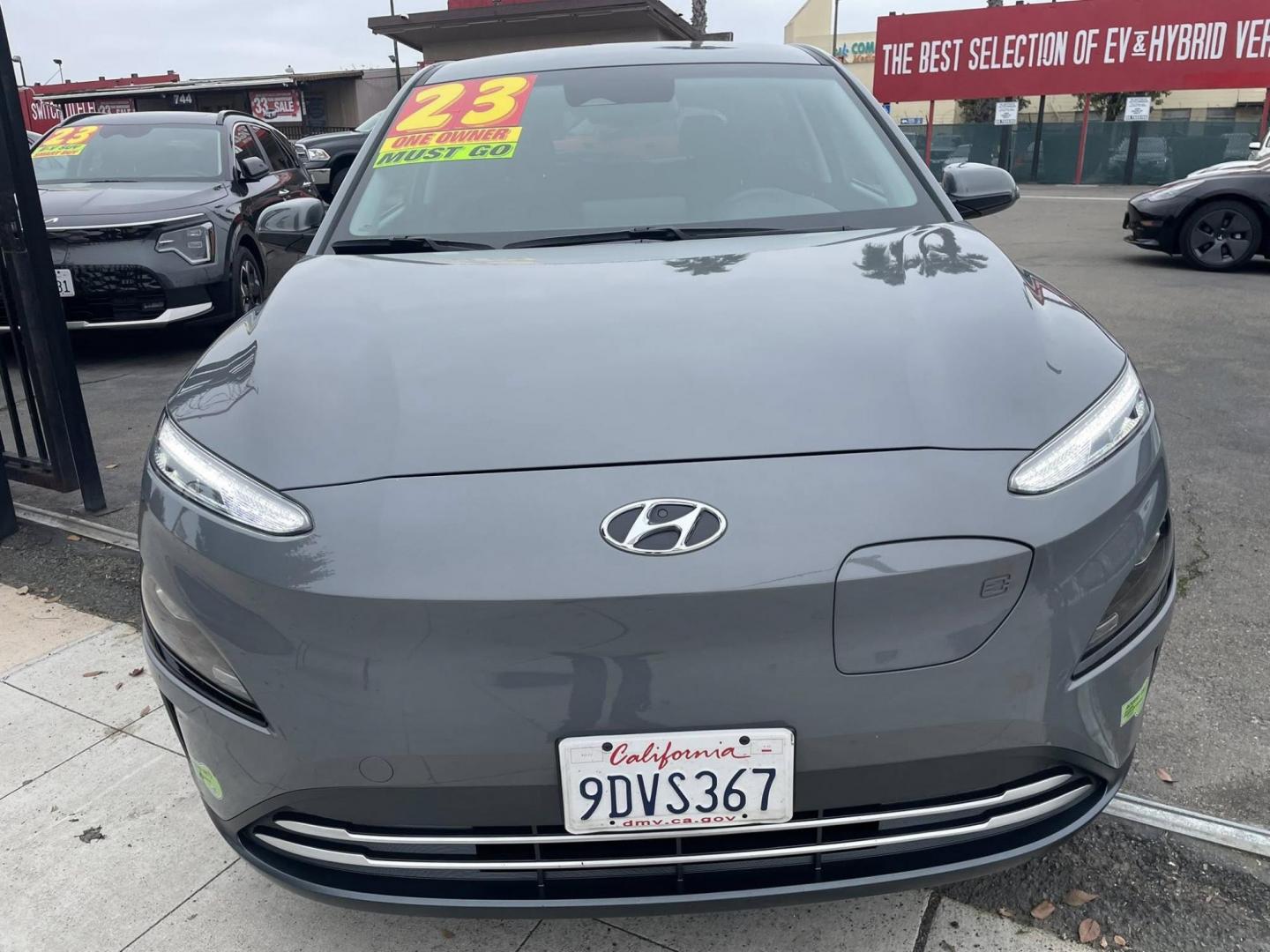 2023 Hyundai Kona EV SEL (KM8K23AG5PU) with an ELECTRIC engine, 1A transmission, located at 744 E Miner Ave, Stockton, CA, 95202, (209) 944-5770, 37.956863, -121.282082 - PLUS TAXES AND FEES - Photo#1