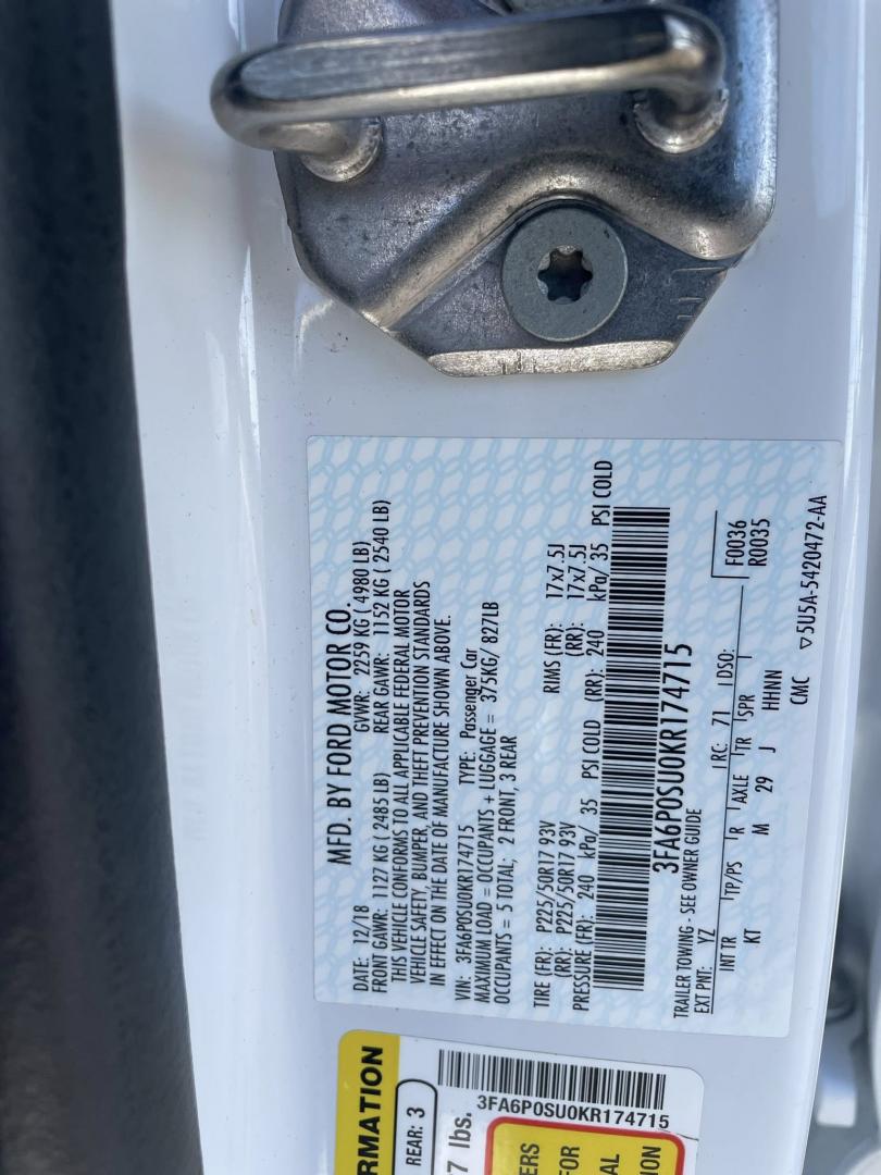 2019 Ford Fusion Energi Titanium (3FA6P0SU0KR) with an 2.0L L4 DOHC 16V HYBRID engine, CVT transmission, located at 744 E Miner Ave, Stockton, CA, 95202, (209) 944-5770, 37.956863, -121.282082 - PLUS TAXES AND FEES - Photo#12