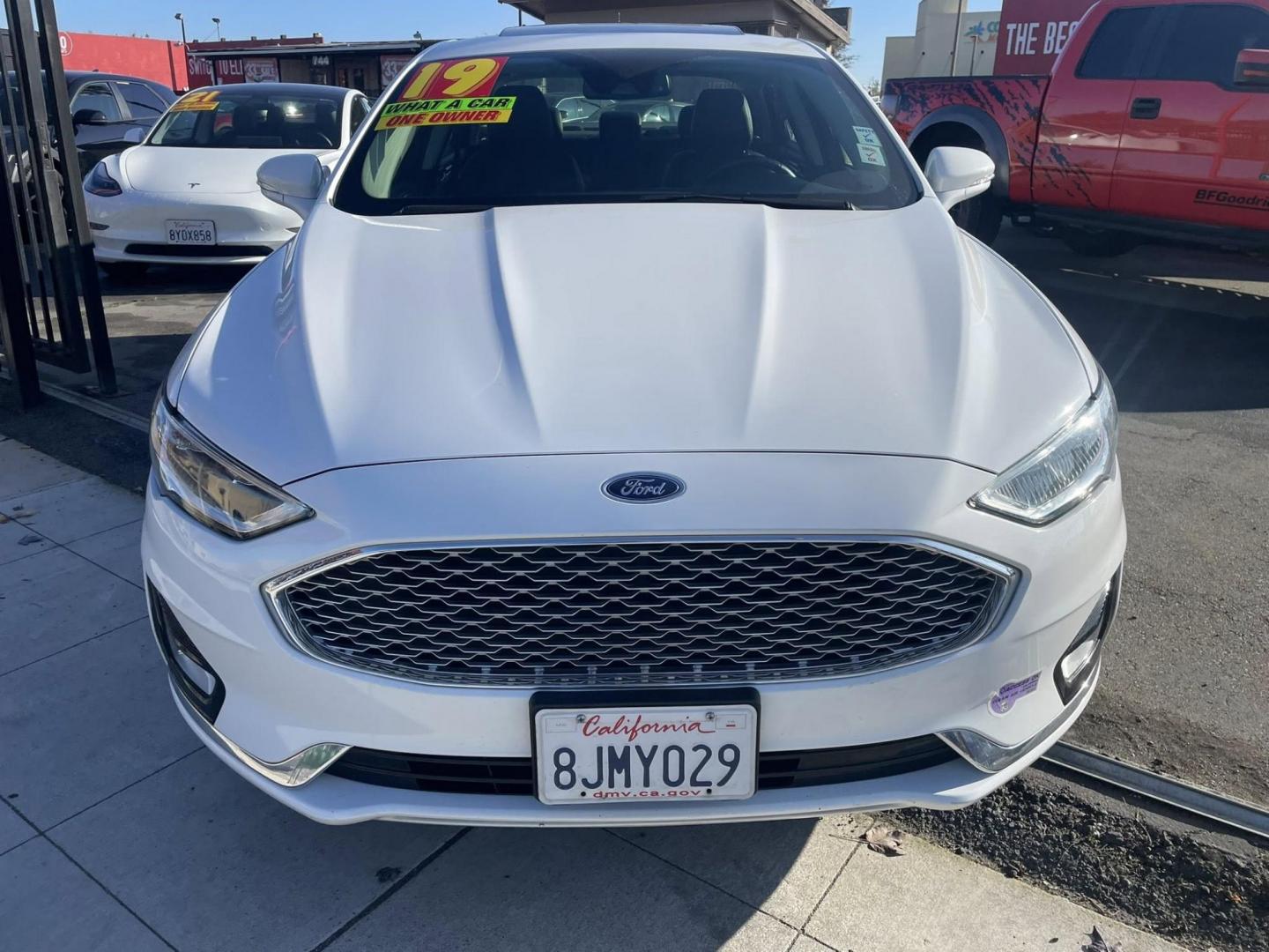 2019 Ford Fusion Energi Titanium (3FA6P0SU0KR) with an 2.0L L4 DOHC 16V HYBRID engine, CVT transmission, located at 744 E Miner Ave, Stockton, CA, 95202, (209) 944-5770, 37.956863, -121.282082 - PLUS TAXES AND FEES - Photo#2