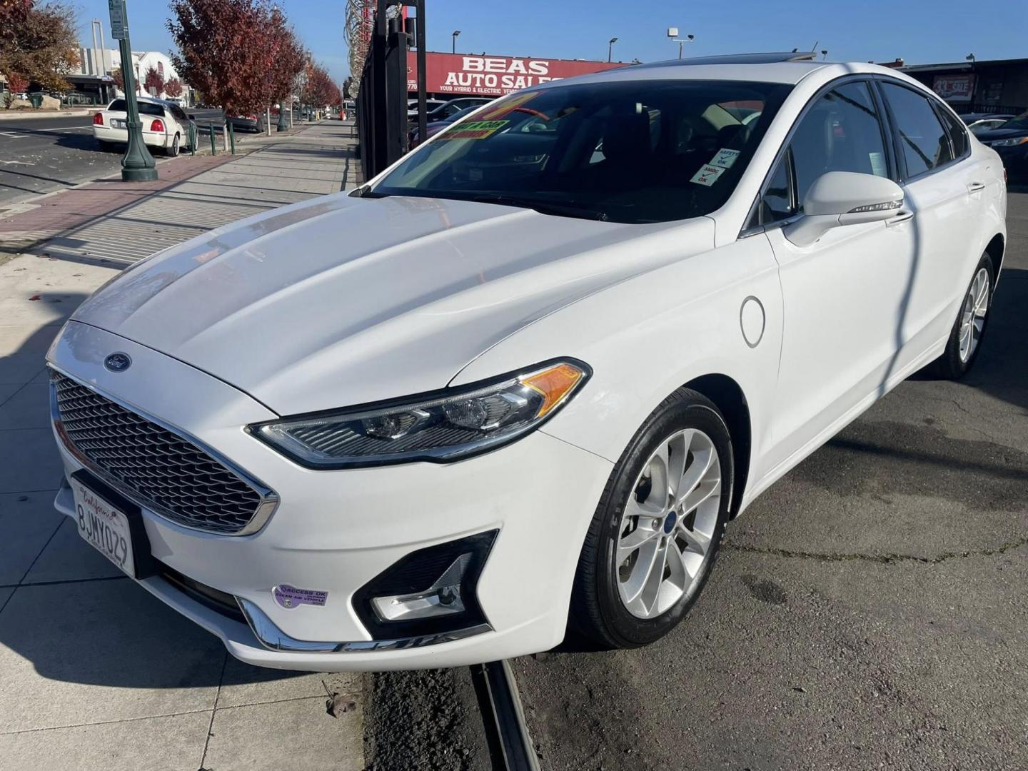 2019 Ford Fusion Energi Titanium (3FA6P0SU0KR) with an 2.0L L4 DOHC 16V HYBRID engine, CVT transmission, located at 744 E Miner Ave, Stockton, CA, 95202, (209) 944-5770, 37.956863, -121.282082 - PLUS TAXES AND FEES - Photo#3