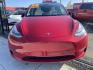 2022 RED Tesla Model Y Long Range (7SAYGDEE1NF) with an ELECTRIC engine, 1A transmission, located at 744 E Miner Ave, Stockton, CA, 95202, (209) 944-5770, 37.956863, -121.282082 - PLUS TAXES AND FEES - Photo#2