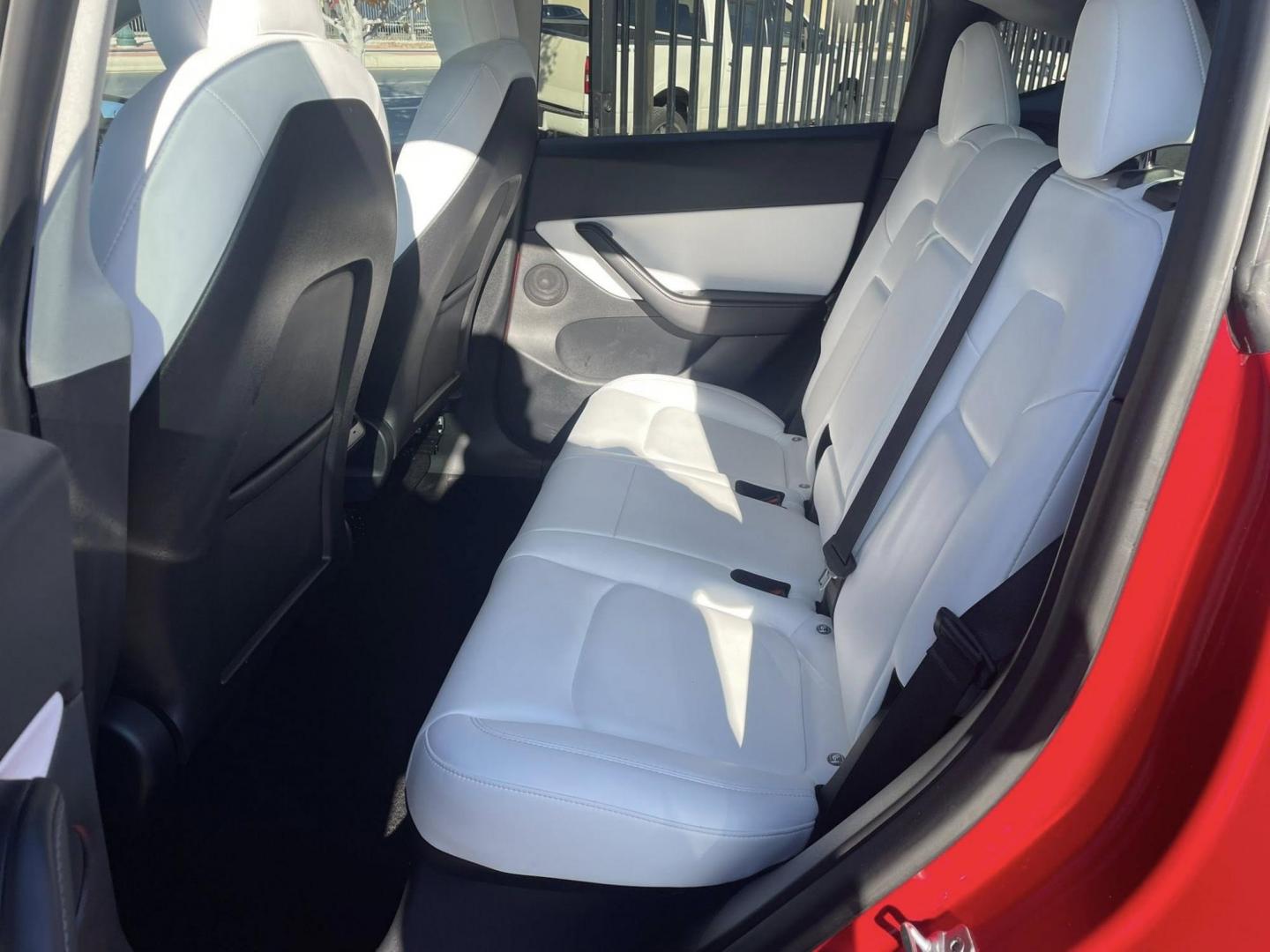 2022 RED Tesla Model Y Long Range (7SAYGDEE1NF) with an ELECTRIC engine, 1A transmission, located at 744 E Miner Ave, Stockton, CA, 95202, (209) 944-5770, 37.956863, -121.282082 - PLUS TAXES AND FEES - Photo#6