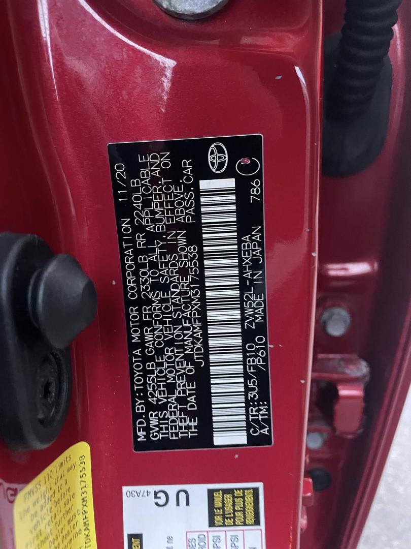 2021 Toyota Prius Prime LE (JTDKAMFPXM3) with an 1.8L L4 DOHC 16V HYBRID engine, CVT transmission, located at 744 E Miner Ave, Stockton, CA, 95202, (209) 944-5770, 37.956863, -121.282082 - PLUS TAXES AND FEES - Photo#10