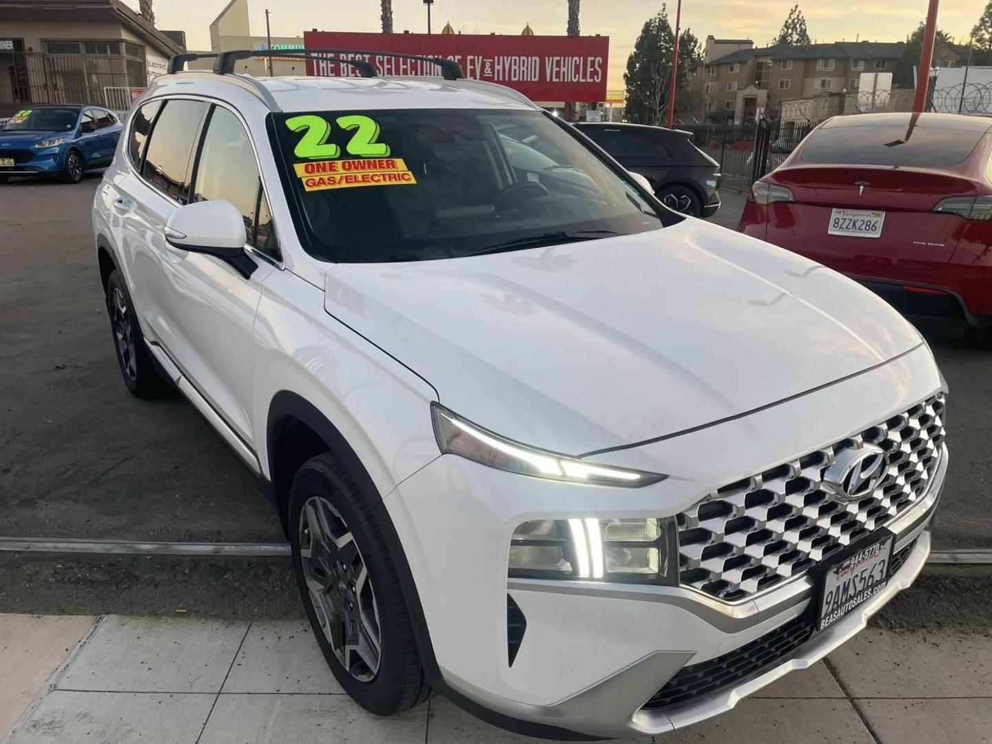 2022 Hyundai Santa Fe Plug-In Hybrid SEL (KM8S6DA22NU) with an 1.6L L4 DOHC 16V HYBRID engine, 6A transmission, located at 744 E Miner Ave, Stockton, CA, 95202, (209) 944-5770, 37.956863, -121.282082 - PLUS TAXES AND FEES - Photo#0