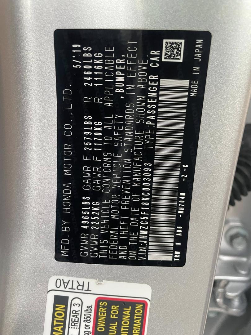 2019 Honda Clarity Plug-In Hybrid (JHMZC5F18KC) with an 1.5L L4 DOHC 16V HYBRID engine, CVT transmission, located at 744 E Miner Ave, Stockton, CA, 95202, (209) 944-5770, 37.956863, -121.282082 - PLUS TAXES AND FEES - Photo#10