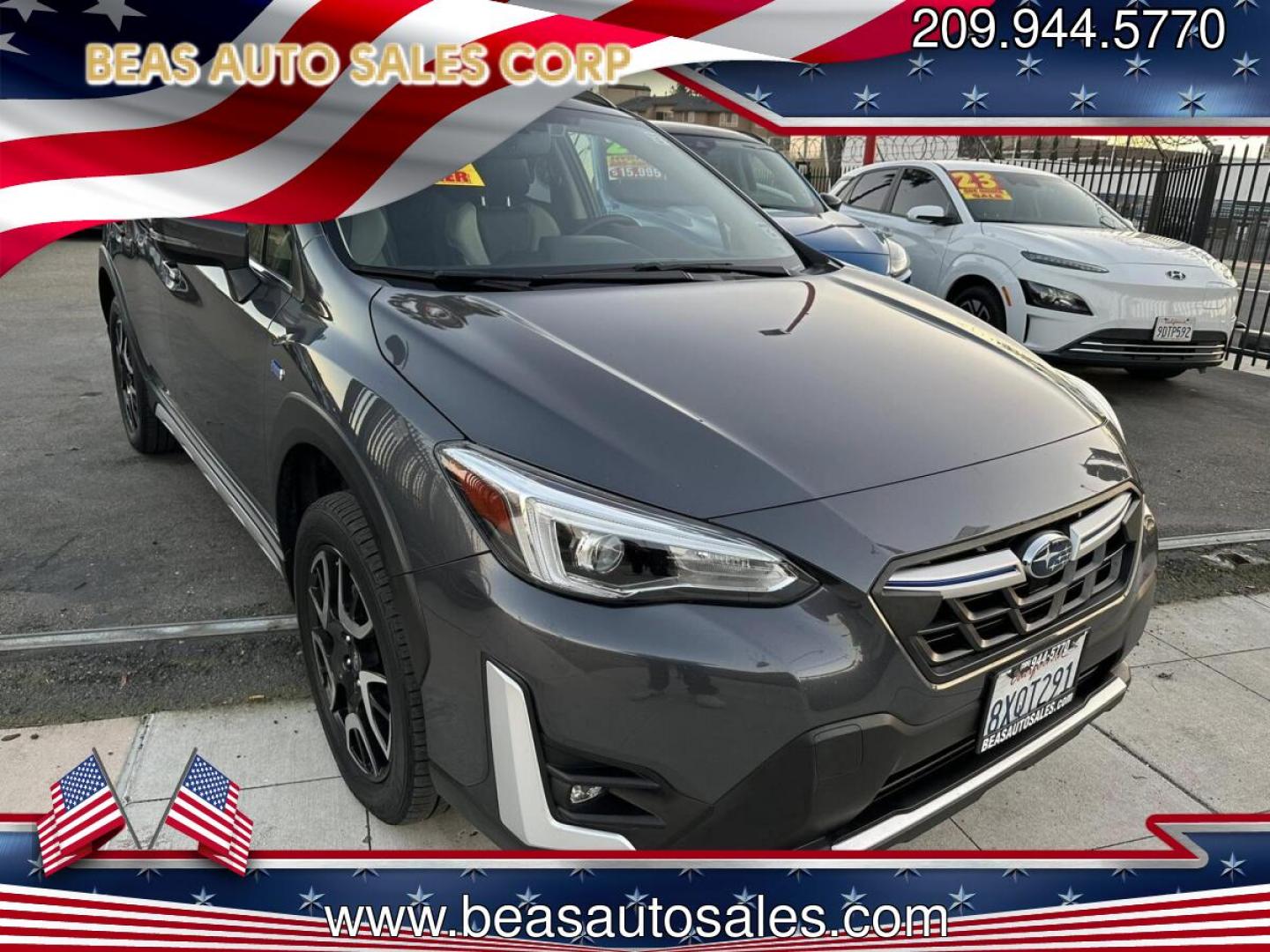 2021 Subaru Crosstrek Hybrid (JF2GTDNC2MH) with an 2.0L L4 DOHC 16V HYBRID engine, CVT transmission, located at 744 E Miner Ave, Stockton, CA, 95202, (209) 944-5770, 37.956863, -121.282082 - PLUS TAXES AND FEES - Photo#0