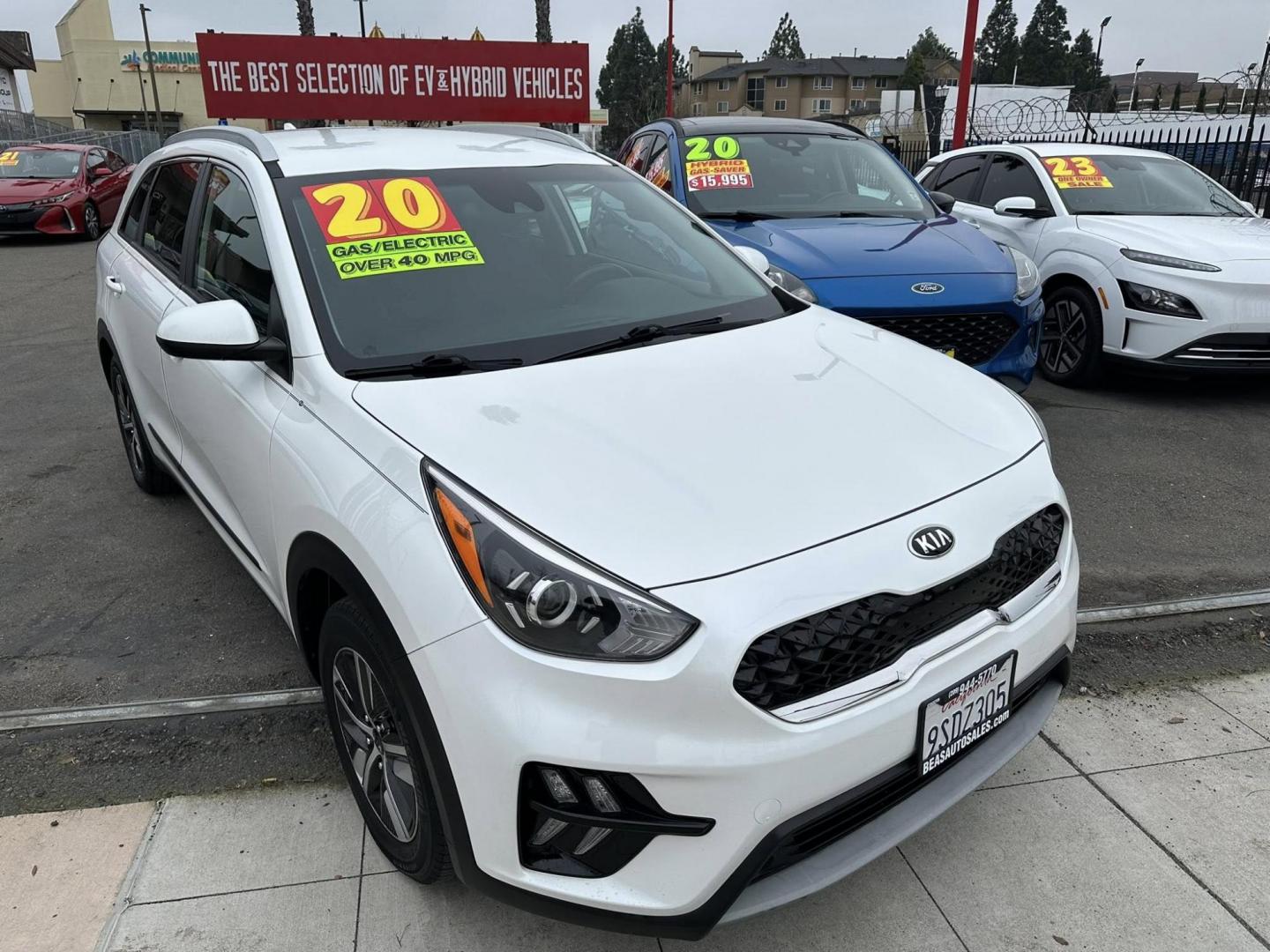 2020 Kia Niro Plug In Hybrid LXS (KNDCM3LD7L5) , 6A transmission, located at 744 E Miner Ave, Stockton, CA, 95202, (209) 944-5770, 37.956863, -121.282082 - Photo#1