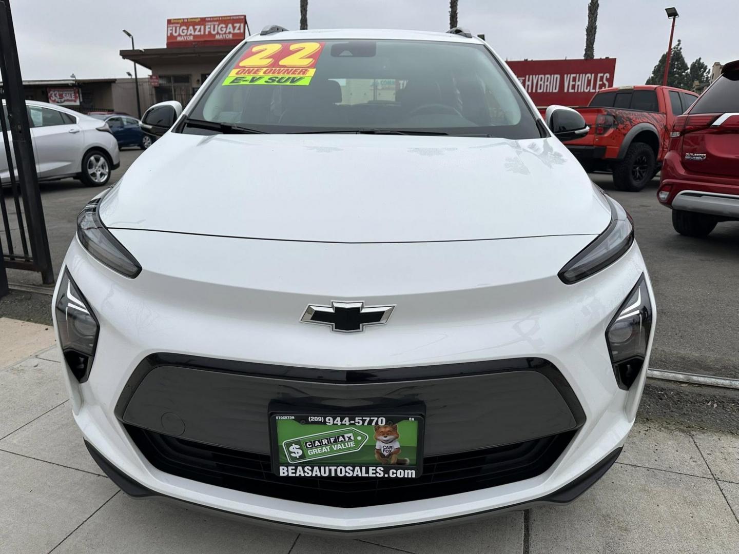 2022 Chevrolet Bolt EV 1LT (1G1FY6S06N4) with an ELECTRIC engine, 1A transmission, located at 744 E Miner Ave, Stockton, CA, 95202, (209) 944-5770, 37.956863, -121.282082 - Photo#2