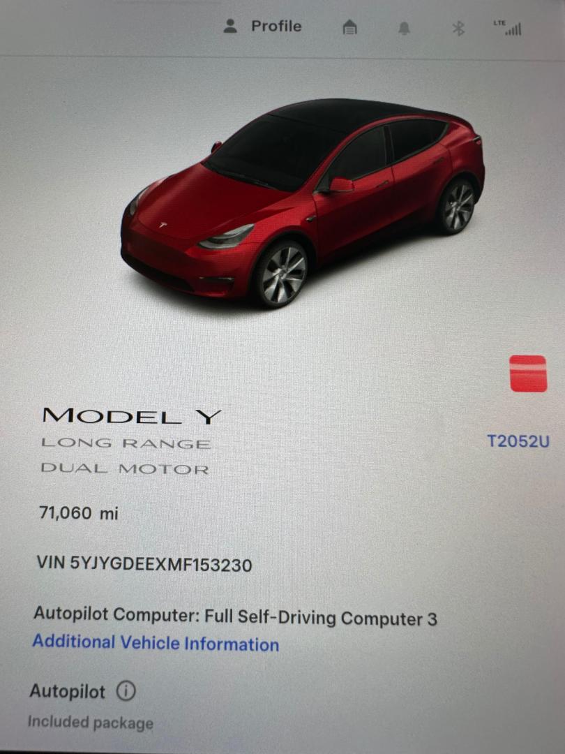 2021 Tesla Model Y Long Range (5YJYGDEEXMF) with an ELECTRIC engine, 1A transmission, located at 744 E Miner Ave, Stockton, CA, 95202, (209) 944-5770, 37.956863, -121.282082 - Photo#13