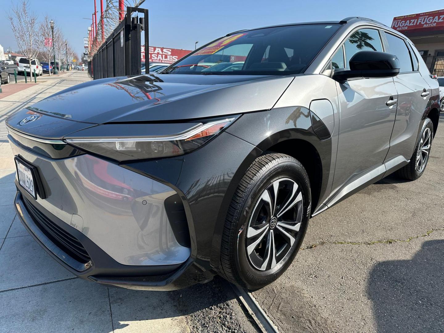 2024 Toyota bZ4X XLE (JTMAAAAAXRA) with an ELECTRIC engine, 1A transmission, located at 744 E Miner Ave, Stockton, CA, 95202, (209) 944-5770, 37.956863, -121.282082 - PLUS TAXES AND FEES - Photo#3