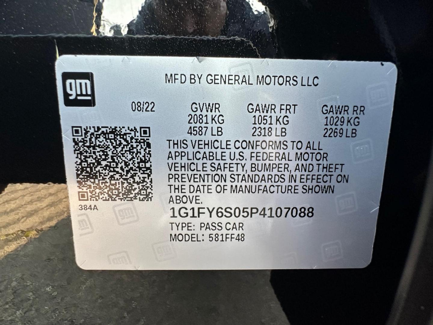 2023 Chevrolet Bolt EV 1LT (1G1FY6S05P4) with an ELECTRIC engine, 1A transmission, located at 744 E Miner Ave, Stockton, CA, 95202, (209) 944-5770, 37.956863, -121.282082 - Photo#13