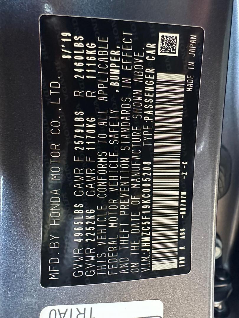 2019 Honda Clarity Plug-In Hybrid (JHMZC5F19KC) with an 1.5L L4 DOHC 16V HYBRID engine, CVT transmission, located at 744 E Miner Ave, Stockton, CA, 95202, (209) 944-5770, 37.956863, -121.282082 - Photo#12