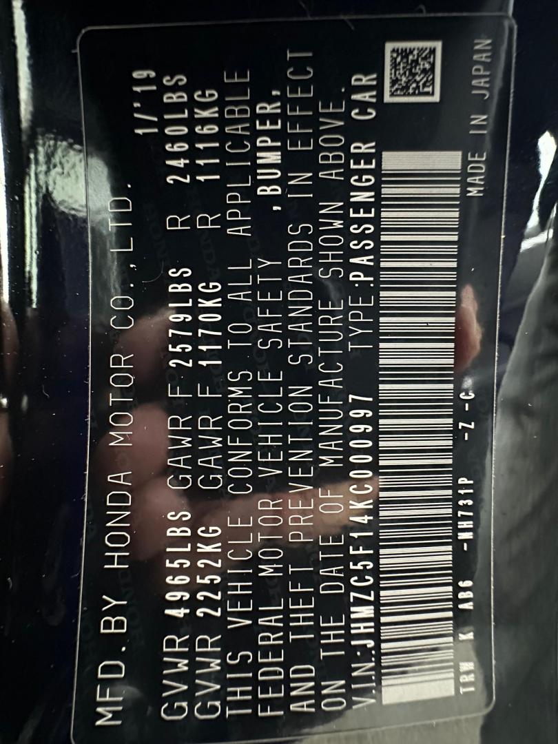 2019 Honda Clarity Plug-In Hybrid (JHMZC5F14KC) with an 1.5L L4 DOHC 16V HYBRID engine, CVT transmission, located at 744 E Miner Ave, Stockton, CA, 95202, (209) 944-5770, 37.956863, -121.282082 - Photo#13