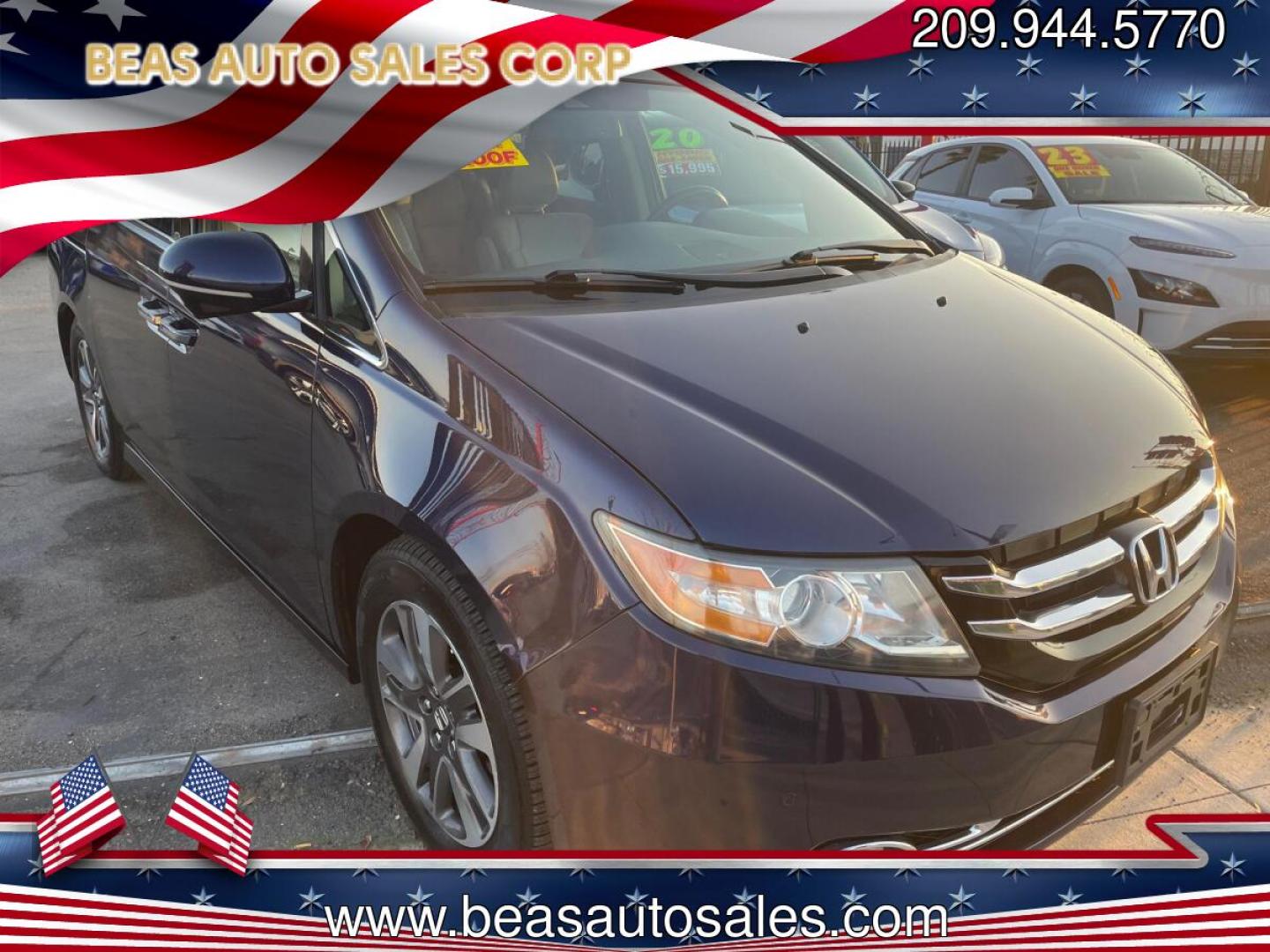 2015 Honda Odyssey Touring (5FNRL5H92FB) with an 3.5L V6 SOHC 24V engine, 6-Speed Automatic transmission, located at 744 E Miner Ave, Stockton, CA, 95202, (209) 944-5770, 37.956863, -121.282082- Photo#0