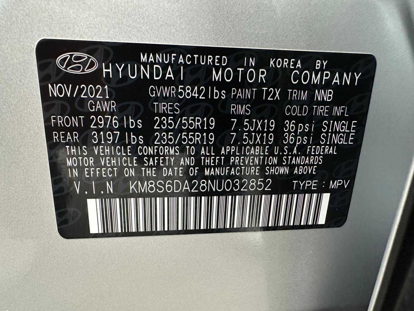 2022 Hyundai Santa Fe Plug-In Hybrid SEL (KM8S6DA28NU) with an 1.6L L4 DOHC 16V HYBRID engine, 6A transmission, located at 744 E Miner Ave, Stockton, CA, 95202, (209) 944-5770, 37.956863, -121.282082 - Photo#12