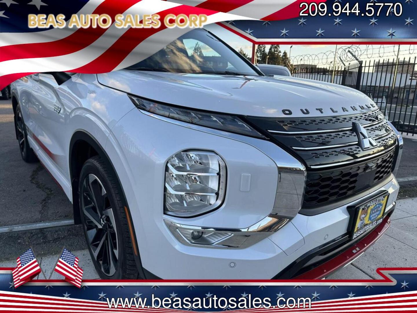 2023 WHITE Mitsubishi Outlander PHEV GT (JA4T5UA98PZ) with an 2.0L L4 DOHC 16V HYBRID engine, 1A transmission, located at 744 E Miner Ave, Stockton, CA, 95202, (209) 944-5770, 37.956863, -121.282082 - PLUS TAXES AND FEES- Photo#0