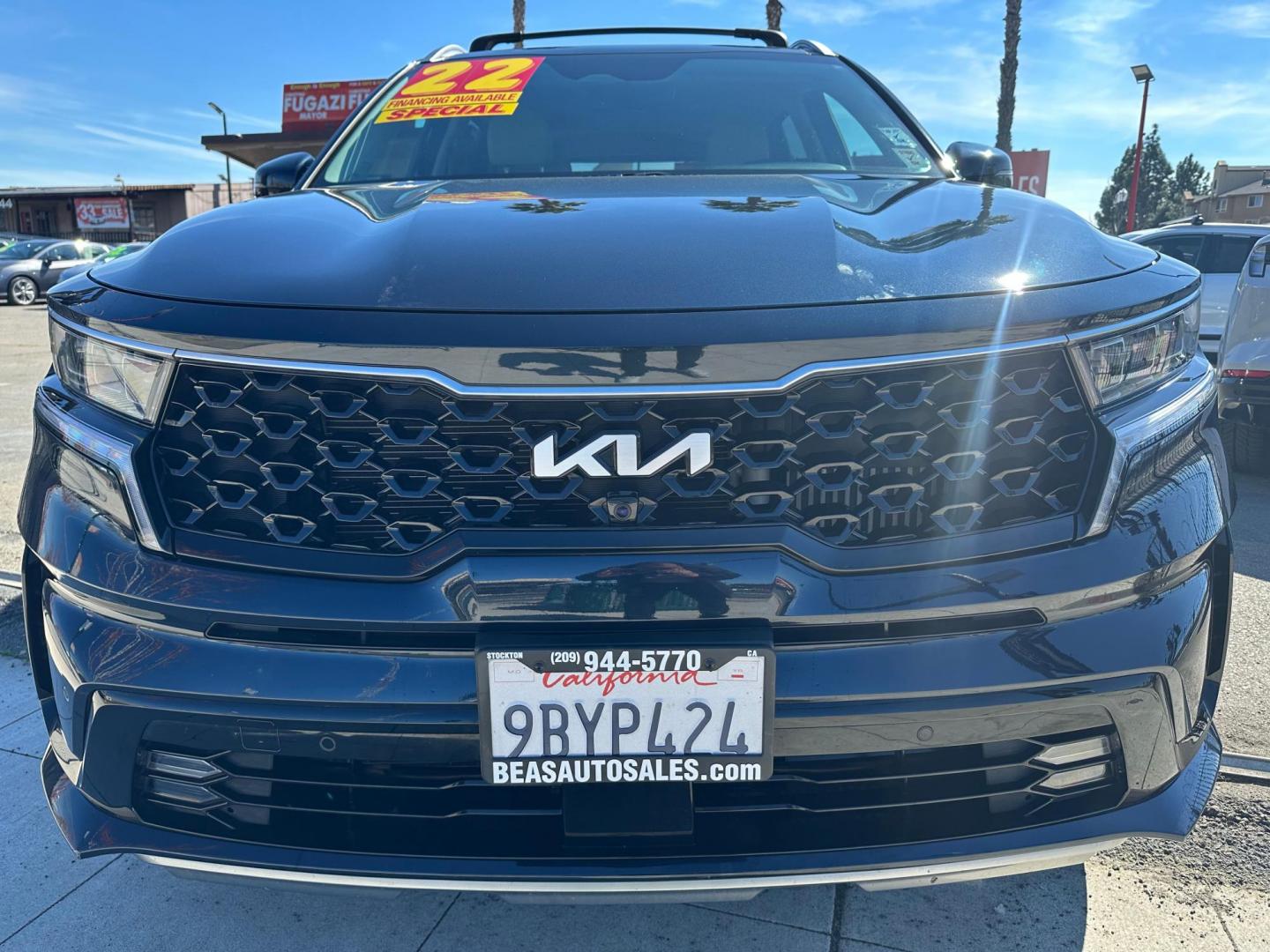 2022 Kia Sorento Plug In Hybrid SX Prestige (KNDRMDLH7N5) with an 1.6L L4 DOHC 16V HYBRID engine, 6A transmission, located at 744 E Miner Ave, Stockton, CA, 95202, (209) 944-5770, 37.956863, -121.282082 - Photo#2