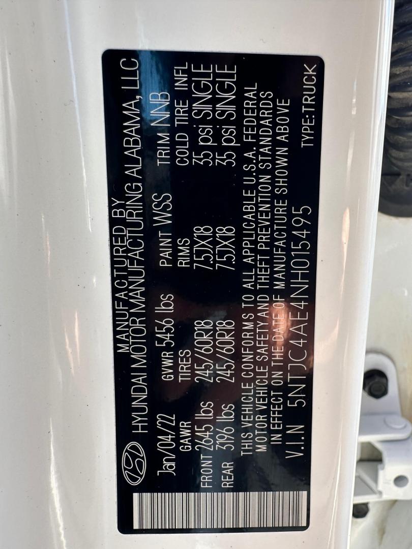2022 Hyundai Santa Cruz SEL (5NTJC4AE4NH) with an 2.5L L4 DOHC 16V engine, 8A transmission, located at 744 E Miner Ave, Stockton, CA, 95202, (209) 944-5770, 37.956863, -121.282082 - Photo#13