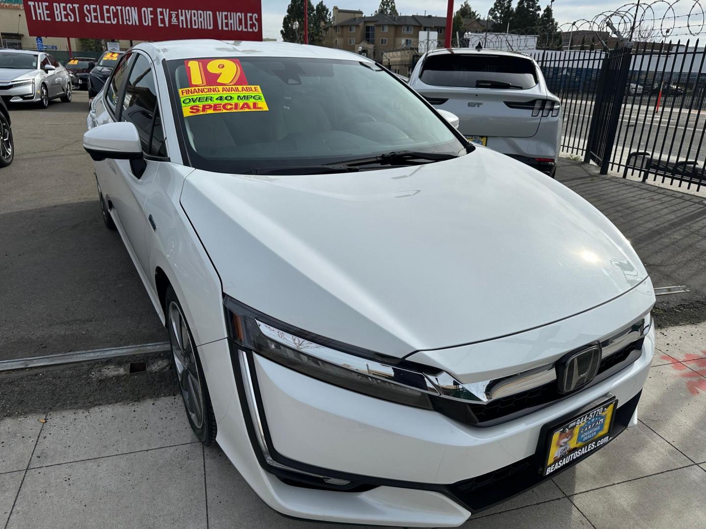 2019 Honda Clarity Plug-In Hybrid (JHMZC5F18KC) with an 1.5L L4 DOHC 16V HYBRID engine, CVT transmission, located at 744 E Miner Ave, Stockton, CA, 95202, (209) 944-5770, 37.956863, -121.282082 - Photo#1