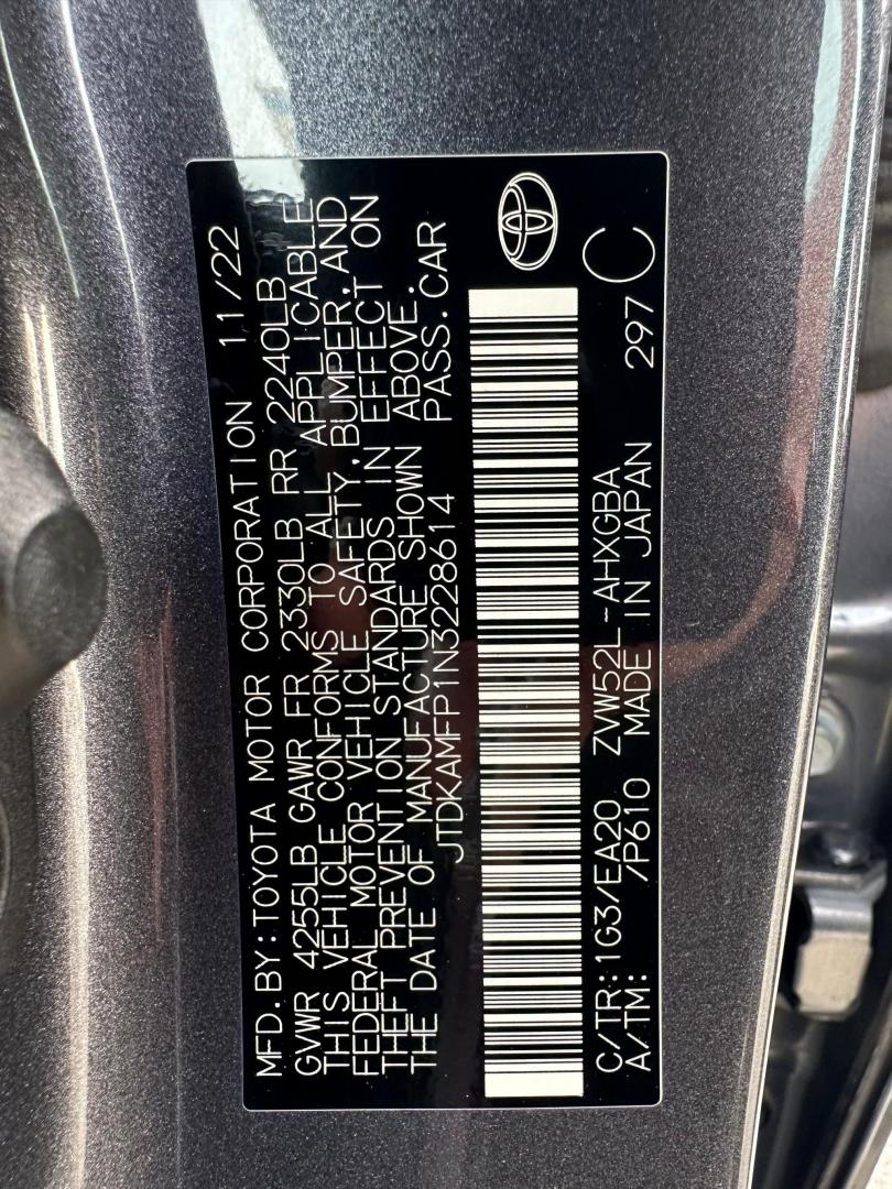 2022 Toyota Prius Prime XLE (JTDKAMFP1N3) with an 1.8L L4 DOHC 16V HYBRID engine, CVT transmission, located at 744 E Miner Ave, Stockton, CA, 95202, (209) 944-5770, 37.956863, -121.282082 - Photo#13