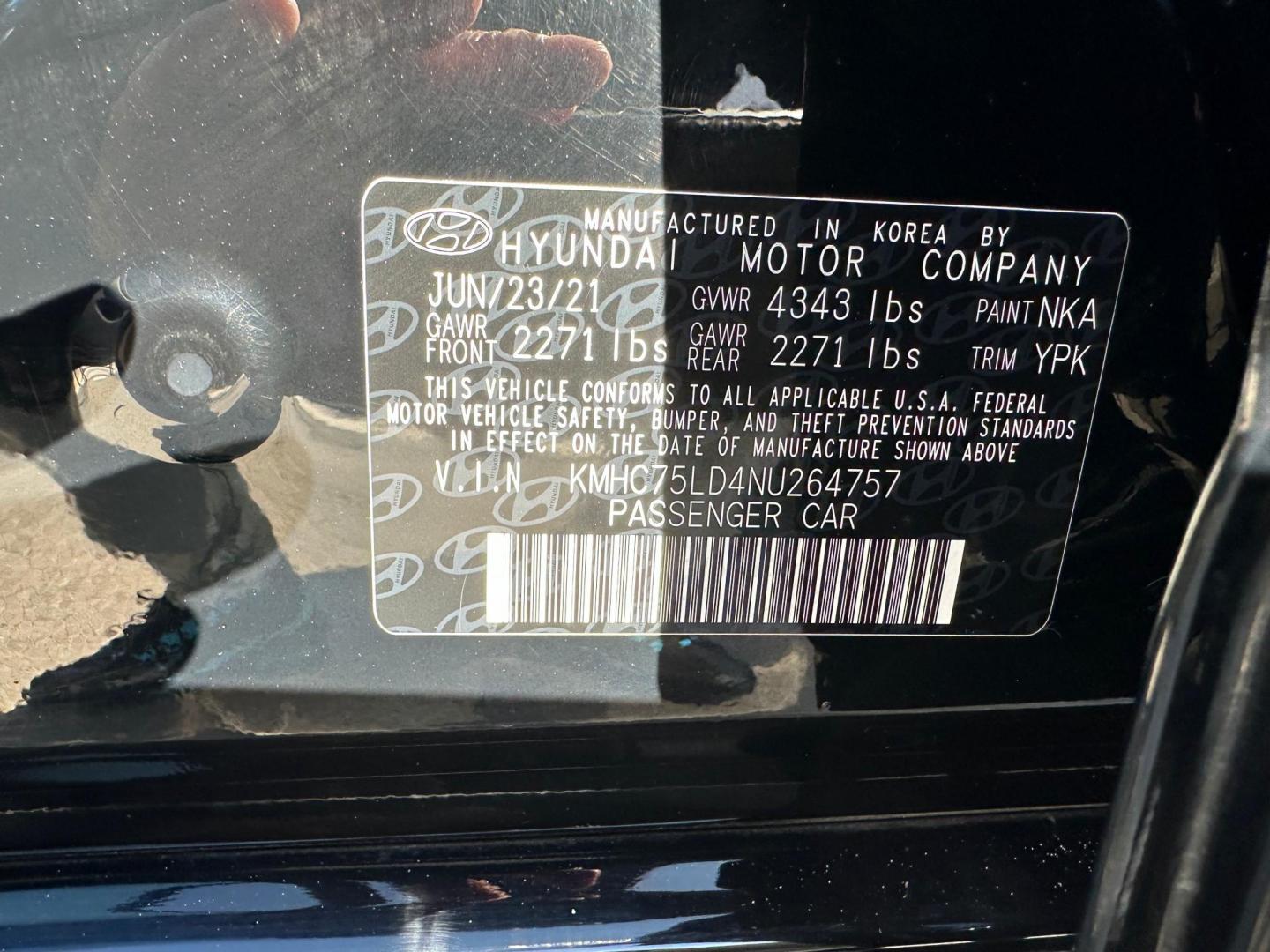 2022 Hyundai Ioniq Plug-In Hybrid SEL (KMHC75LD4NU) with an 1.6L L4 DOHC 16V HYBRID engine, 6A transmission, located at 744 E Miner Ave, Stockton, CA, 95202, (209) 944-5770, 37.956863, -121.282082 - Photo#12