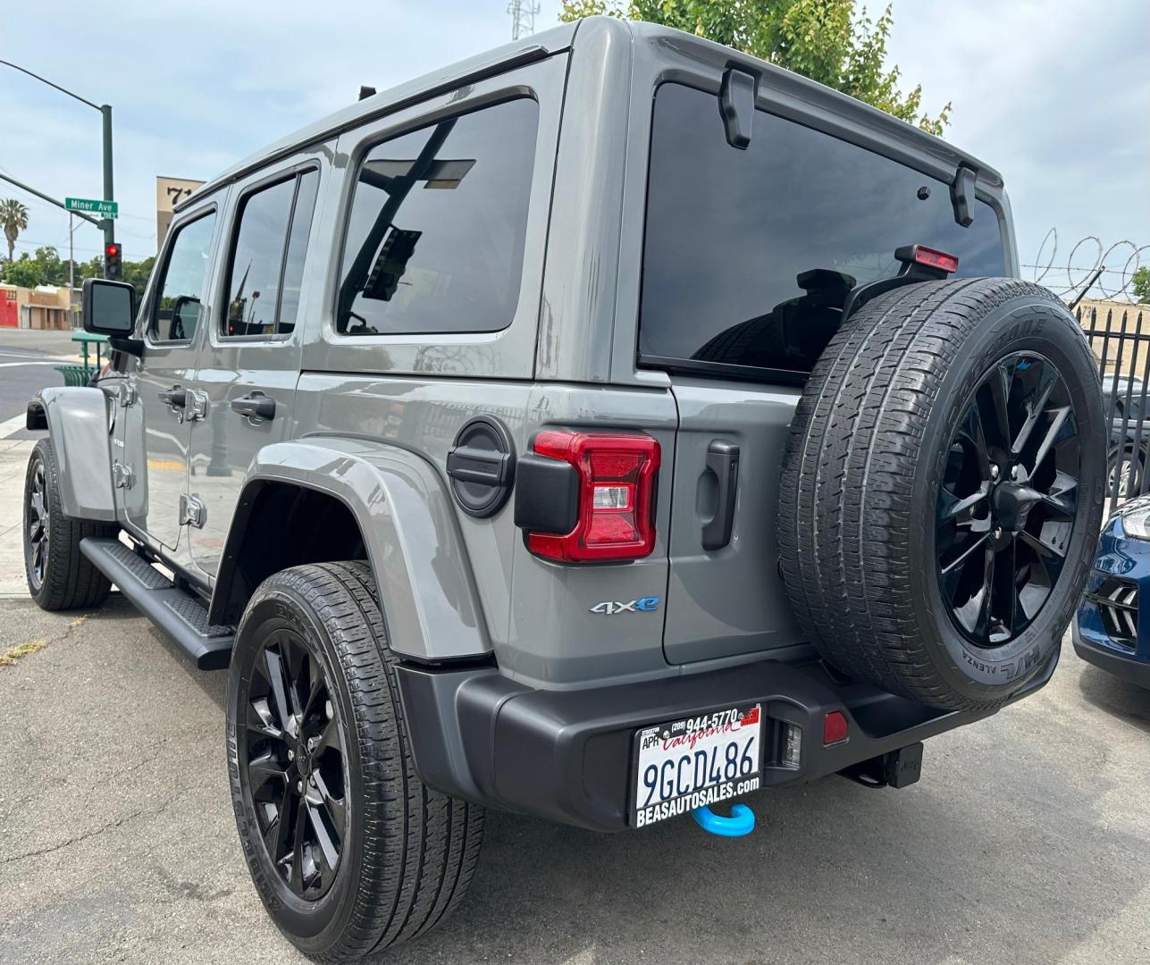 2023 Jeep Wrangler Unlimited Sahara 4XE (1C4JJXP62PW) with an 2.0L L4 DOHC 16V HYBRID engine, 8A transmission, located at 744 E Miner Ave, Stockton, CA, 95202, (209) 944-5770, 37.956863, -121.282082 - Photo#6