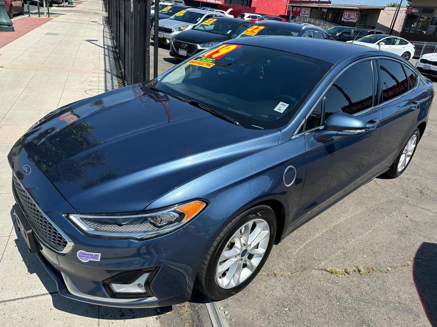 2019 Ford Fusion Energi Titanium (3FA6P0SU3KR) with an 2.0L L4 DOHC 16V HYBRID engine, CVT transmission, located at 744 E Miner Ave, Stockton, CA, 95202, (209) 944-5770, 37.956863, -121.282082 - Photo#4