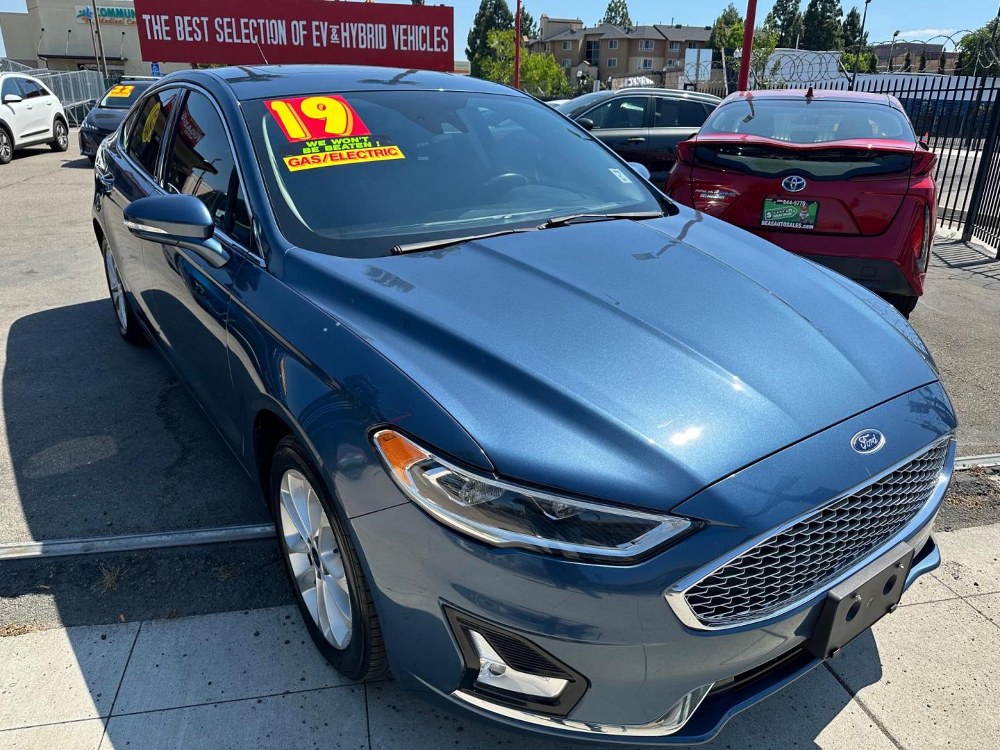 2019 Ford Fusion Energi Titanium (3FA6P0SU3KR) with an 2.0L L4 DOHC 16V HYBRID engine, CVT transmission, located at 744 E Miner Ave, Stockton, CA, 95202, (209) 944-5770, 37.956863, -121.282082 - Photo#1