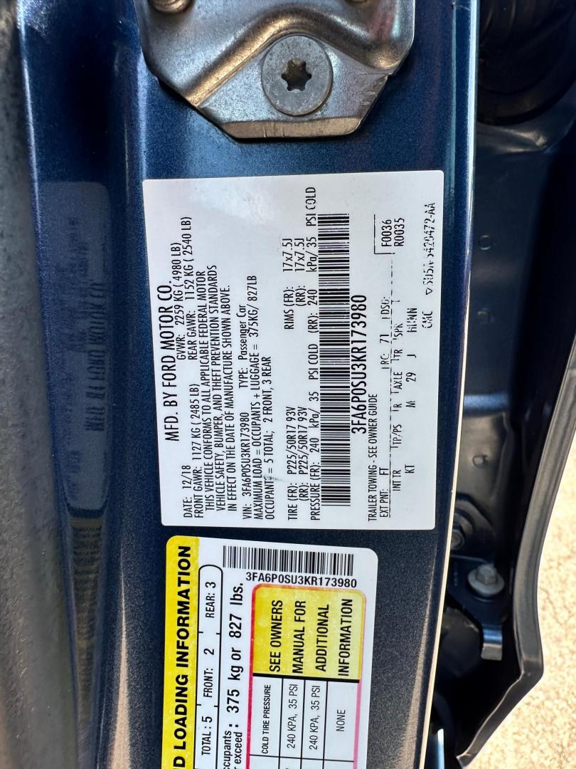 2019 Ford Fusion Energi Titanium (3FA6P0SU3KR) with an 2.0L L4 DOHC 16V HYBRID engine, CVT transmission, located at 744 E Miner Ave, Stockton, CA, 95202, (209) 944-5770, 37.956863, -121.282082 - Photo#14